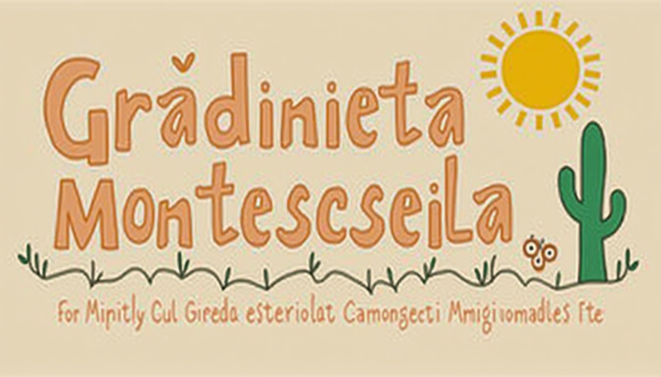 Copii fericiți într-o sală de clasă Montessori, angajați în activități independente la o grădiniță manieră Montessori