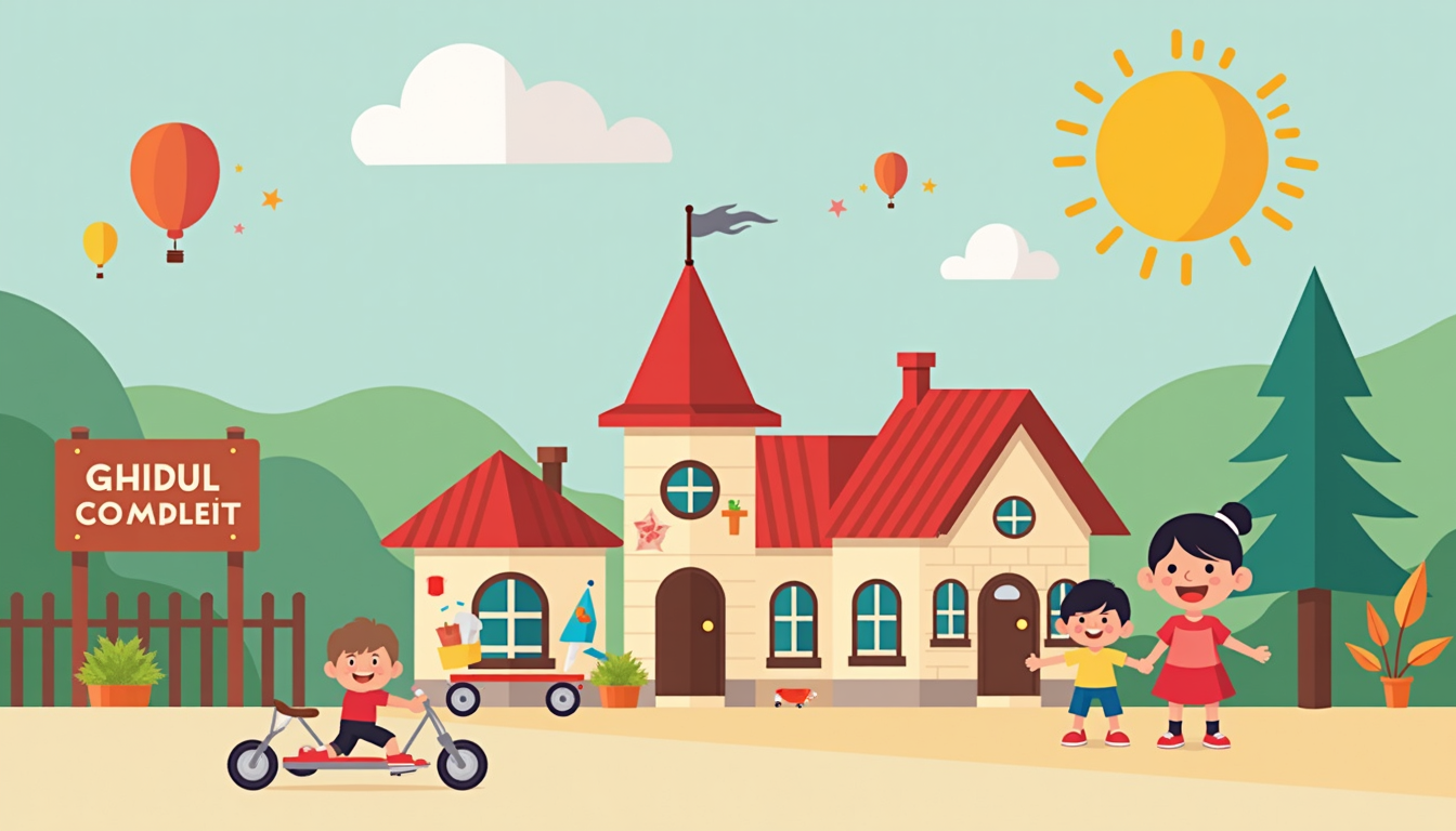 Copii fericiți jucându-se într-o grădiniță privată din Ploiești, simbolizând o alegere educativă excelentă.