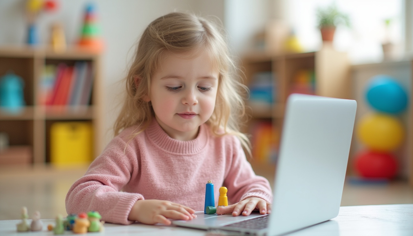 Un grup de copii zâmbitori jucându-se într-o grădiniță modernă din Ploiești